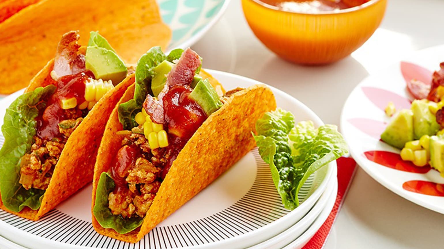 BOLD Chicken Tacos with Bacon and Corn Salsa